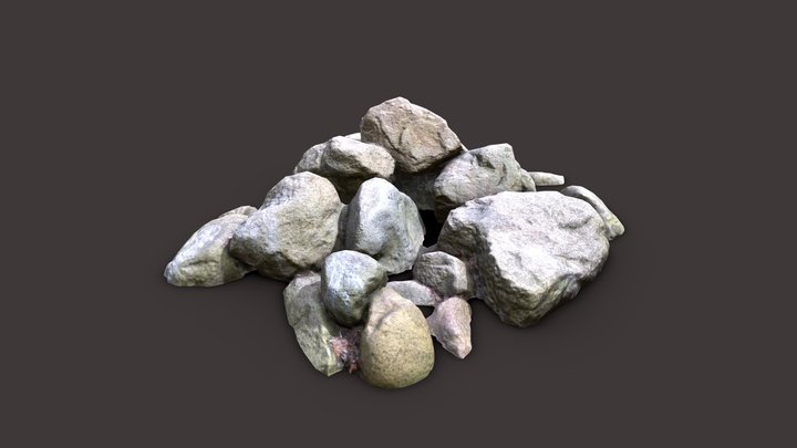 Stone Pile01 – Free 3D Model STL