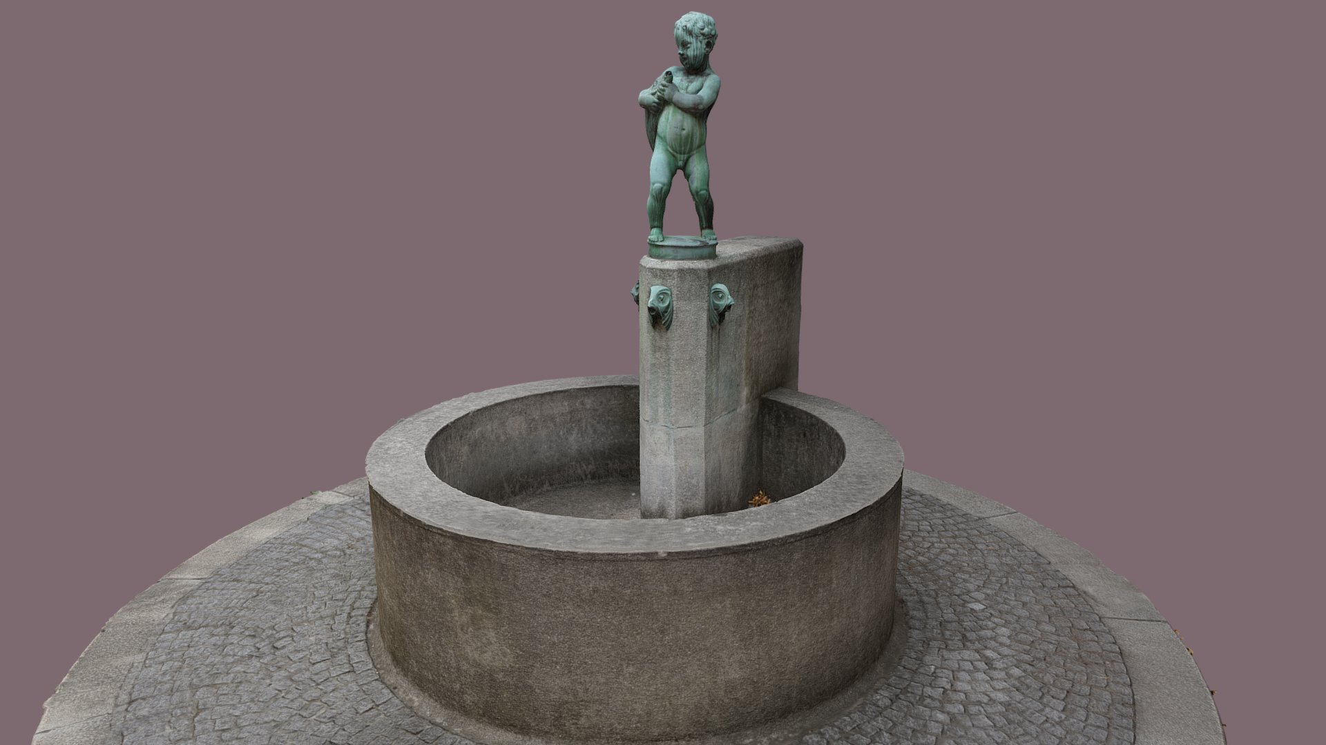 Putto am Zierbrunnen