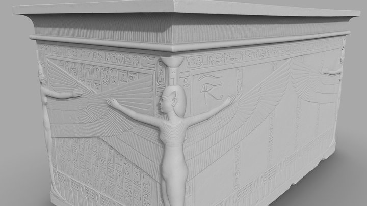 Tutankhamun Sarcophagus 3D Model