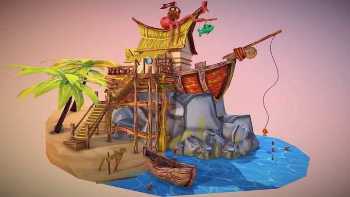 Fisherman place 3D Model