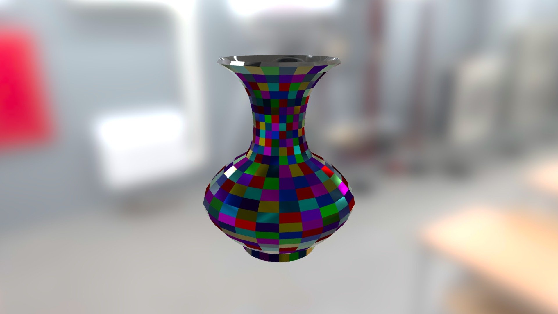 glittering vase