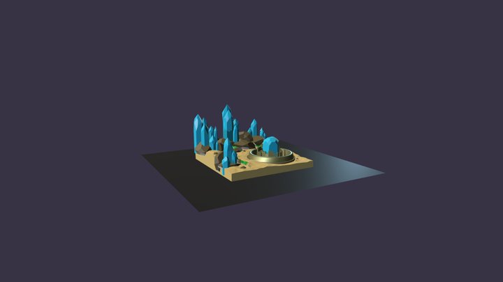 Cristal Desert 3D Model