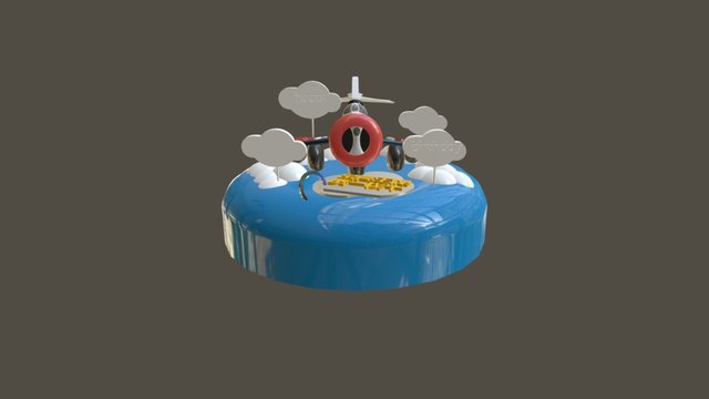 Mig15 Cake 3D Model