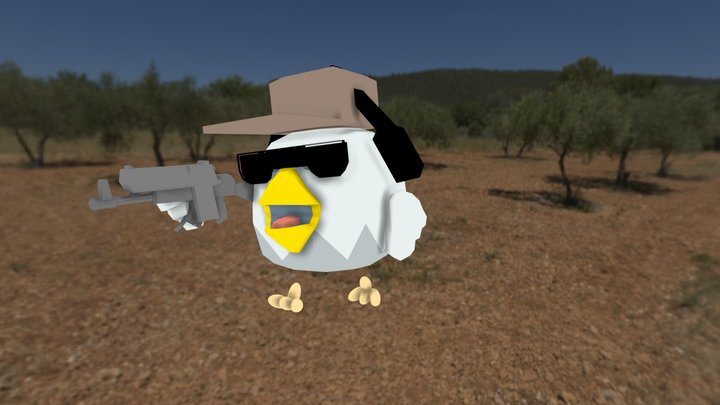 chicken gun ходьба чикена и все скины 3D Model