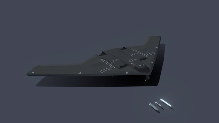 Lowpoly B2 Spirit bomber