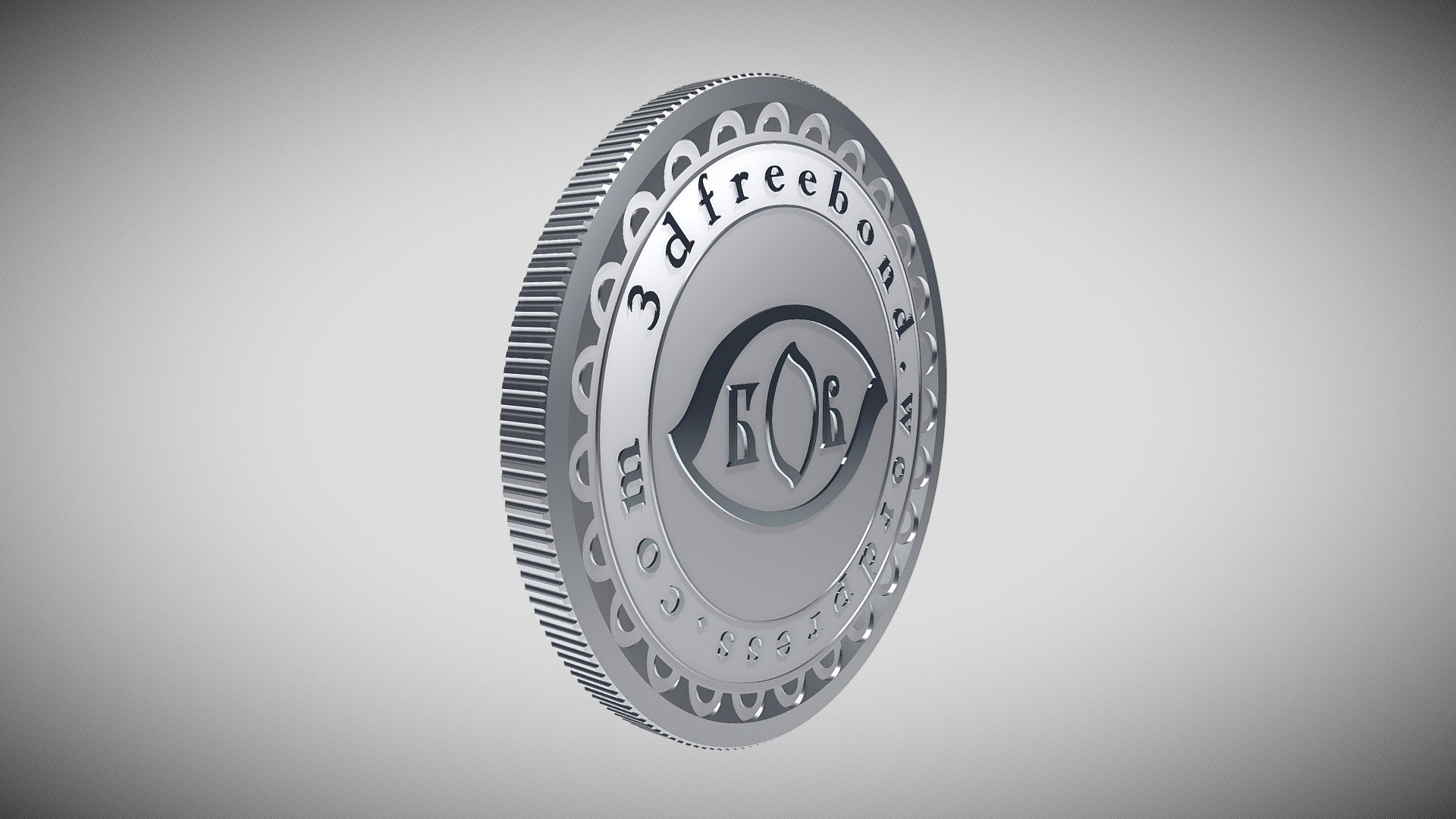 Medallion-coin-logo coin Author's logo - 3D model by OLfreebond ...
