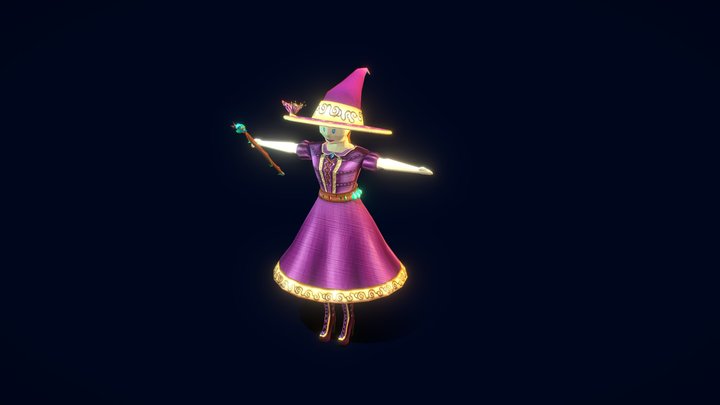 Animated Character for college 3D Model