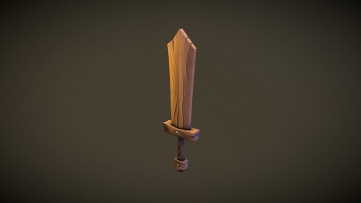 Wood Sword 3D Model