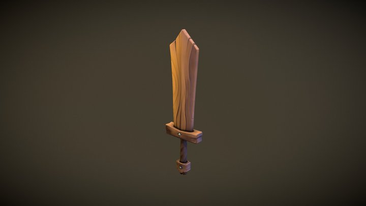 Wood Sword 3D Model