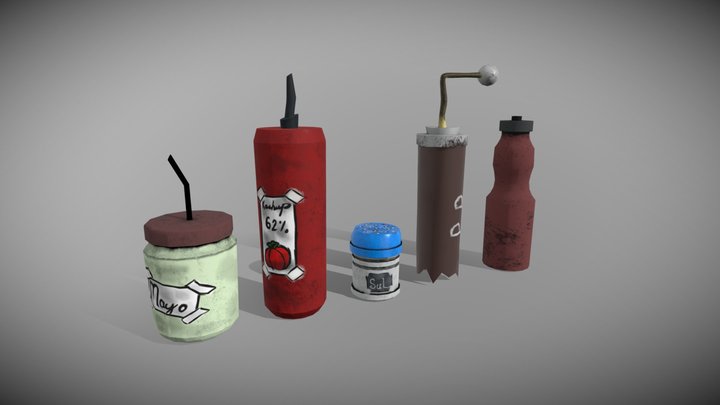 Spices and Such - Textures - Cook It 3D Model