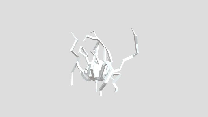 Flesh Spider (UNTEXTURED AND UNRIGGED) 3D Model