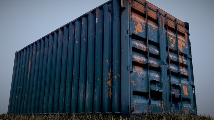 Container 20 Ft 3D Model