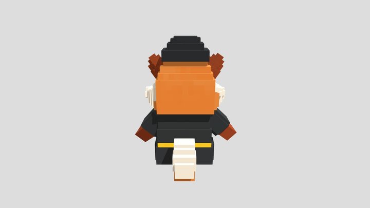 Fundy Plushie Bedrock 3D Model