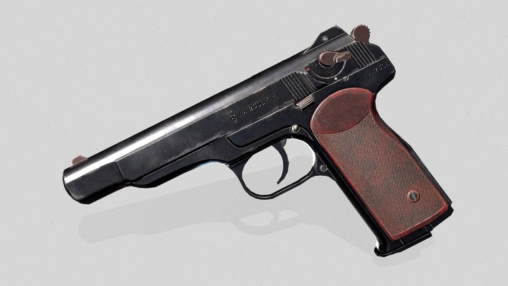 APS pistol 3D Model