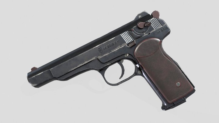 APS pistol 3D Model