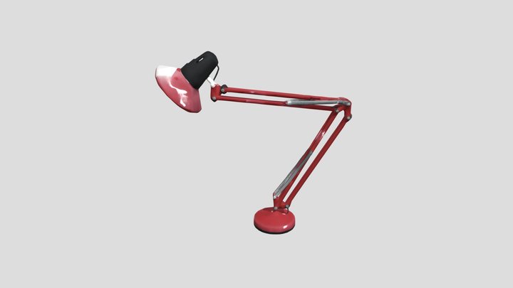 Red_ desk_lamp_obj – Gratis 3D-model STL