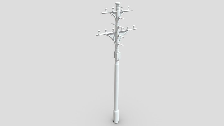 Poste Cables 3D Model