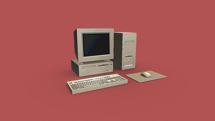 Old Computer 3D Model