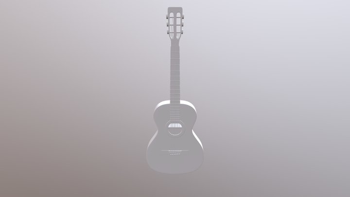 吉他 3D Model
