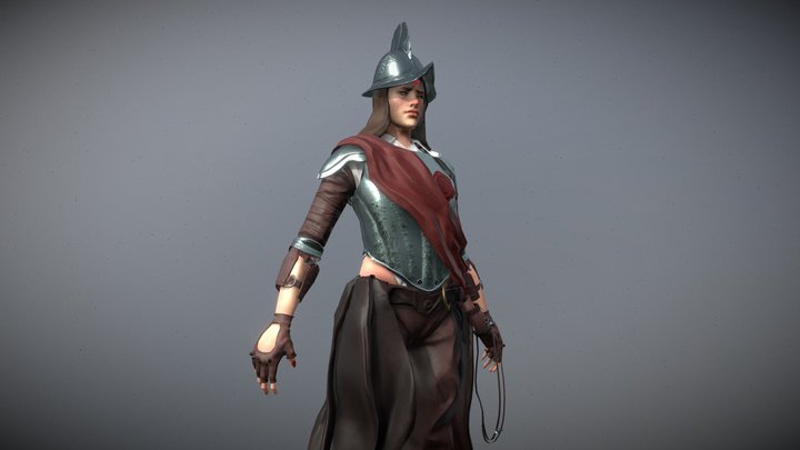 Overwatch stylized Character Game Ready 3D Model