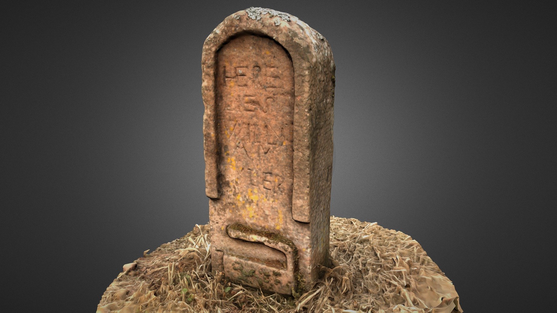 1686 gravestone, Polwarth Kirk, Borders