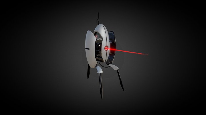 Portal 2 Turret 3D Model