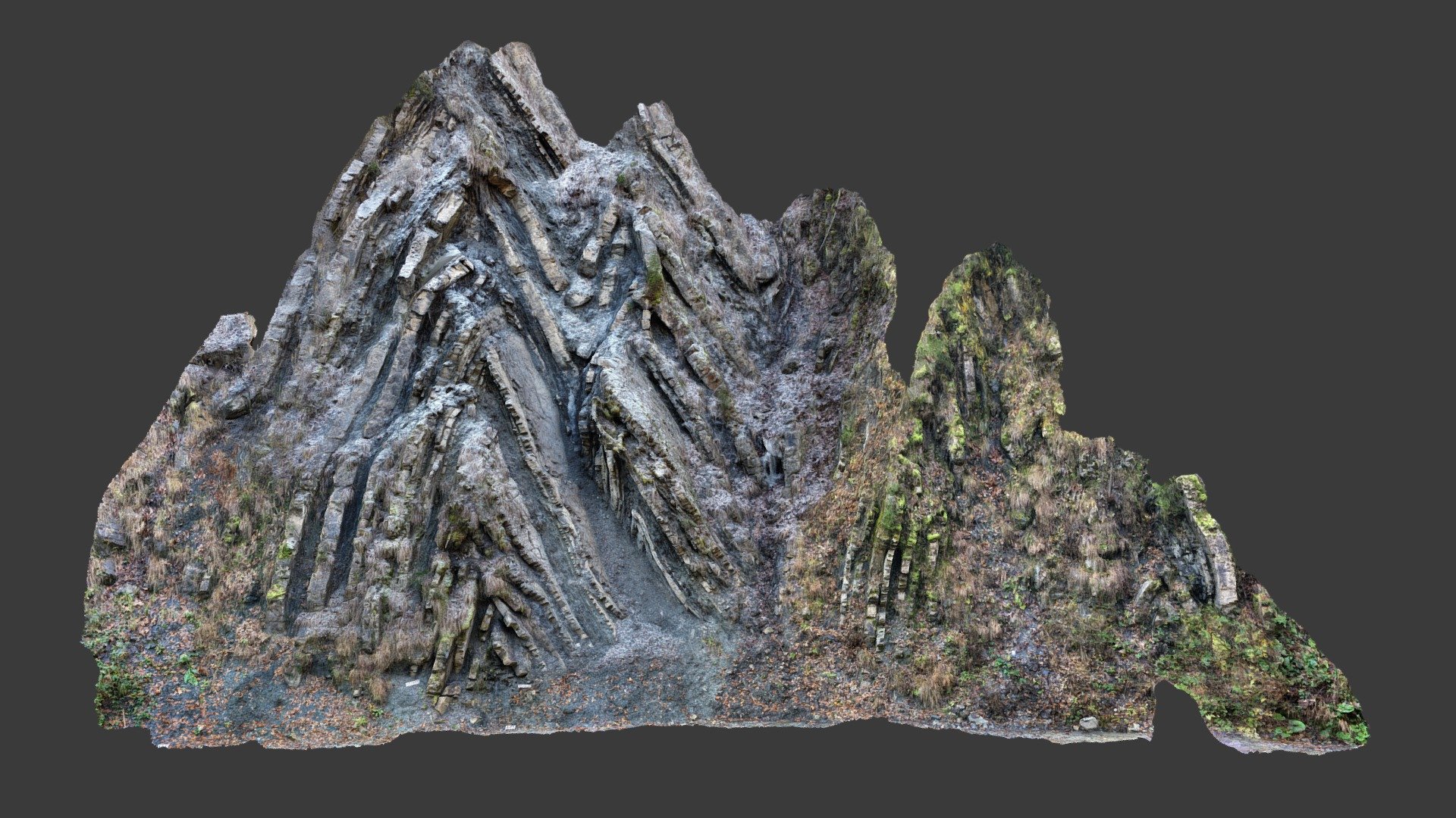 Chevron folds in turbidites, Germany