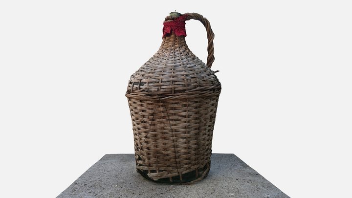 Old Carboy 01 Raw Scan Simplified 3D Model