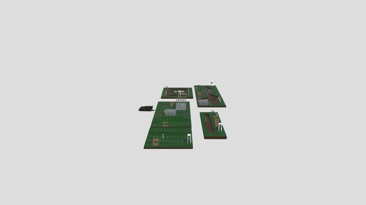 3D trench system pack free 3D Model