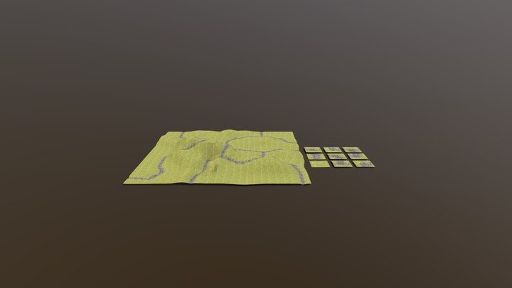 tile map 3D Model