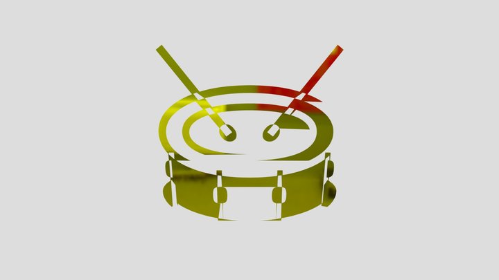Drum with Drumsticks