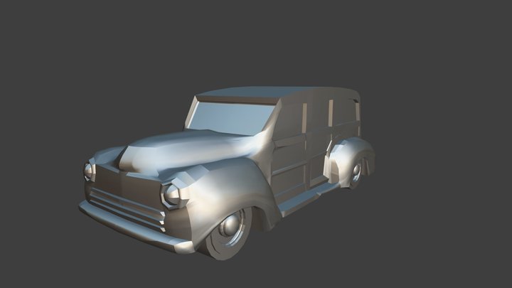 Ford Woodie - School Project 3D Model