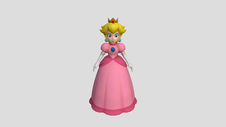 Princess Peach 3D Model