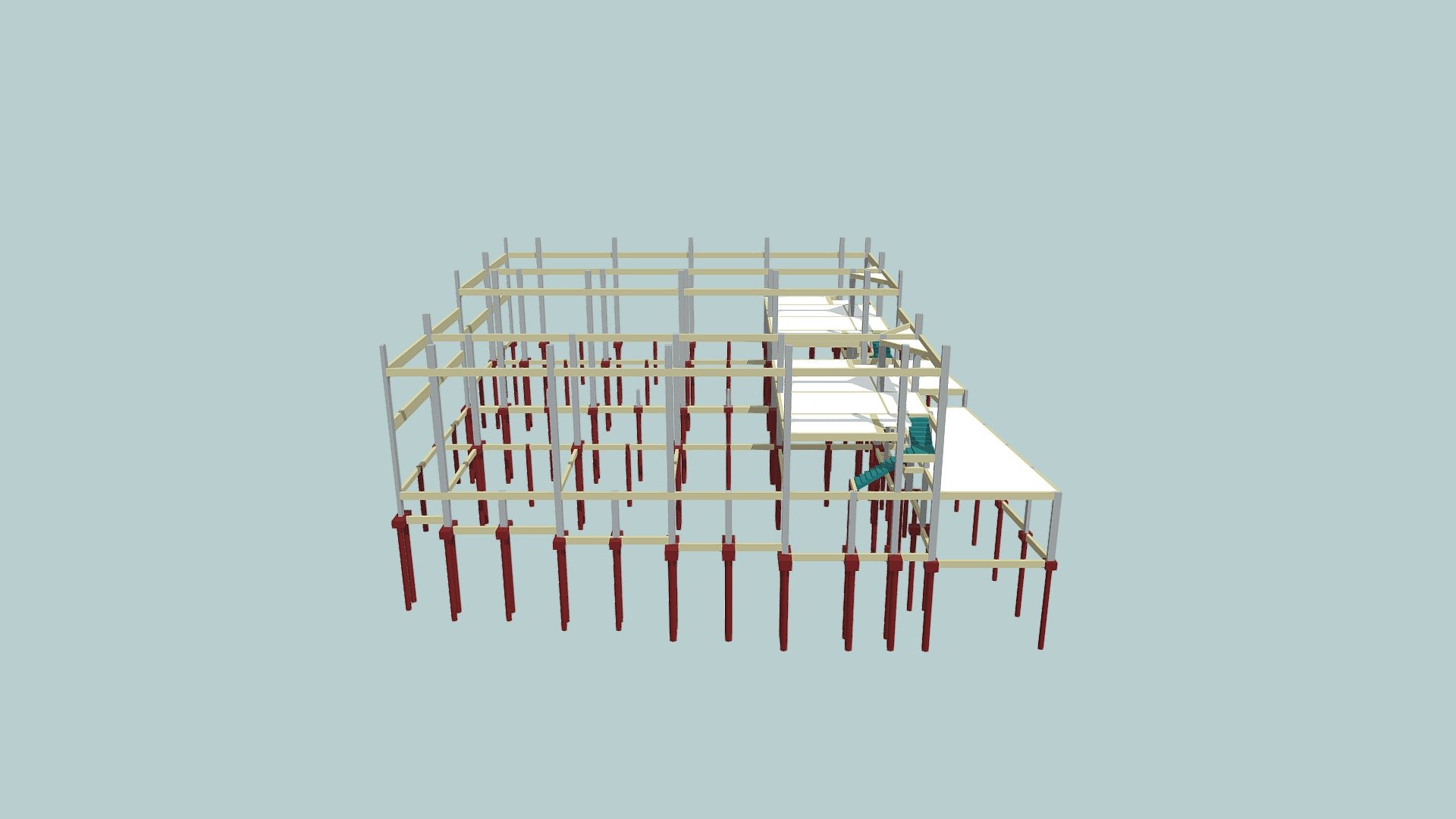 3D Estrutura Galpões Augusto