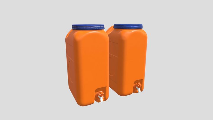 Plastic Water Dispenser – Kostenloses 3D-Modell STL
