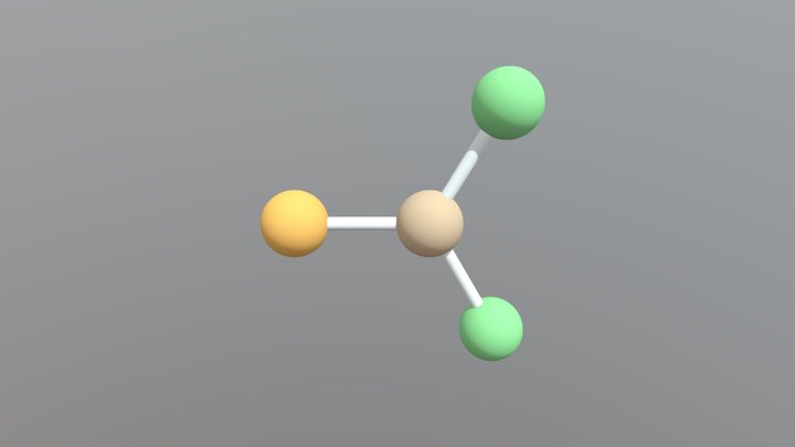 Boron Trifluoride V2 3D Model