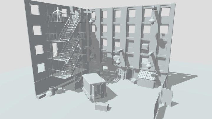 SHADE Test Paragon City Asset Showcase2 3D Model