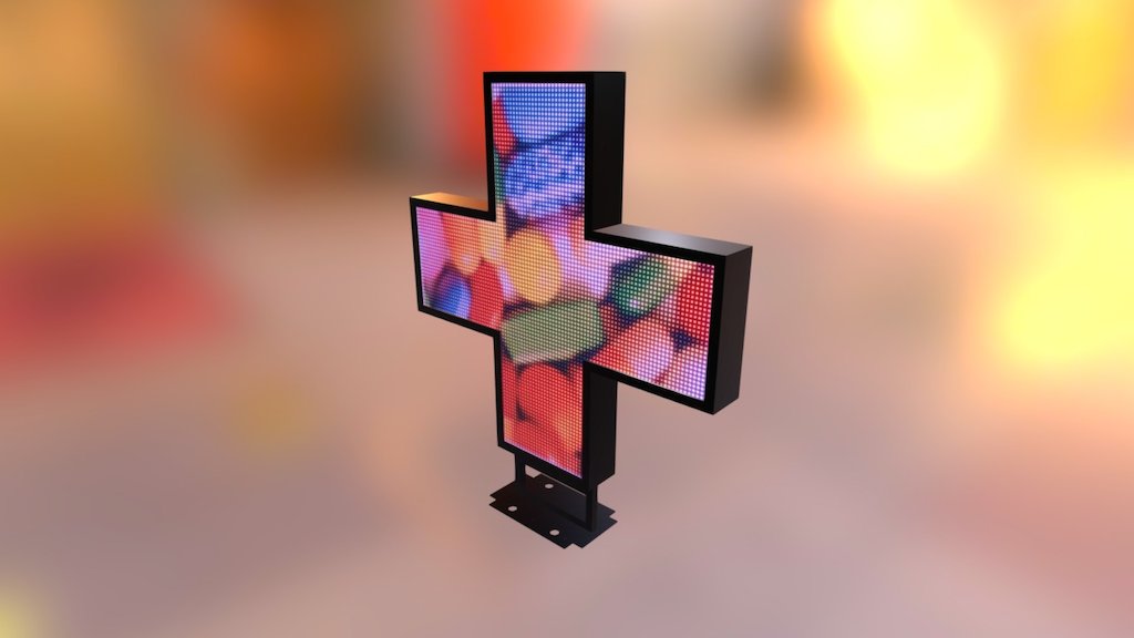 Croce a LED Fullcolor - 3D model by TECHNO FUSION ITALIA ...