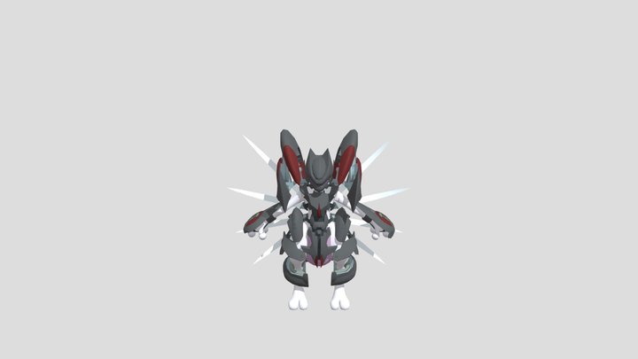 Mobile - Pokemon GO - 150 Armored Mewtwo 3D Model