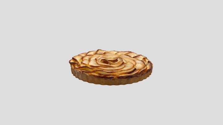 French apple tart 3D Model