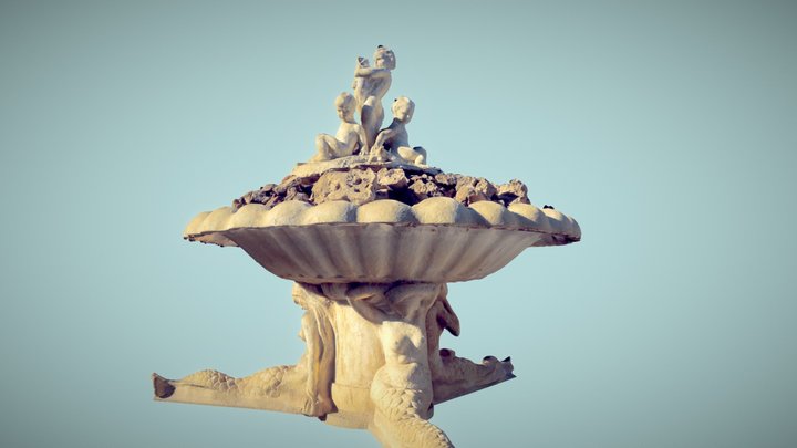 Varna Sea Garden Fountain 3D Model