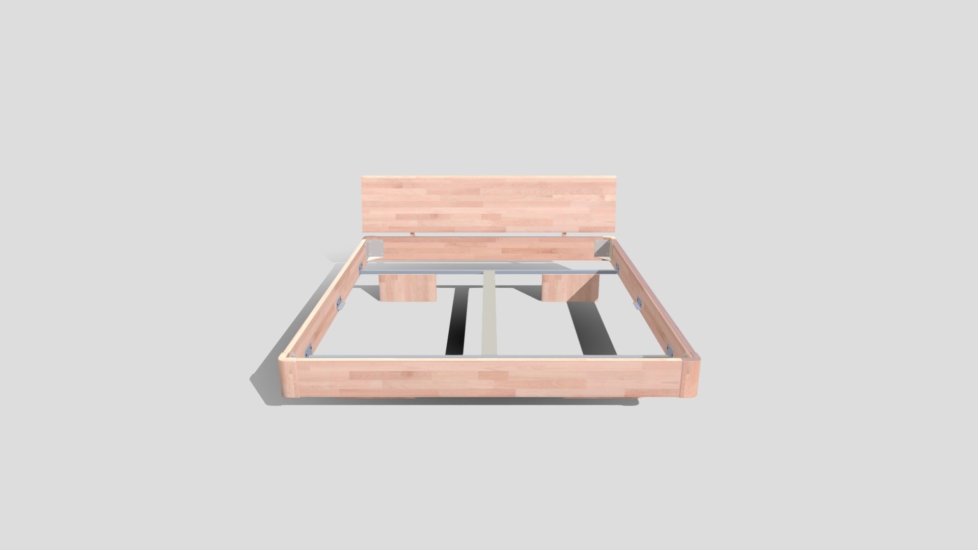 Wooden bed