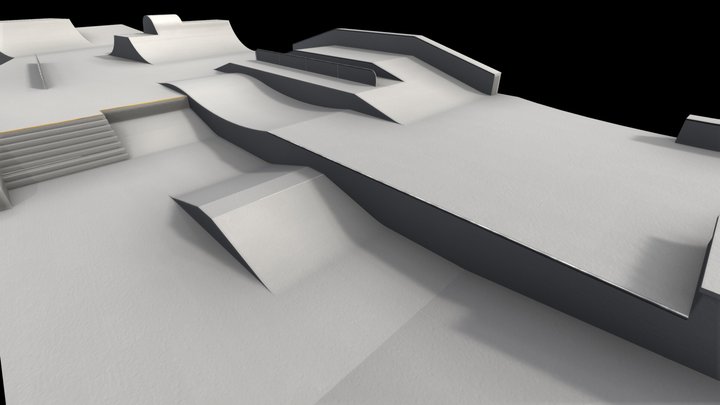 Skatepark Concept 3D Model