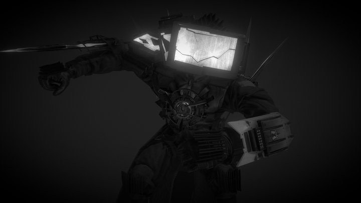 Damaged Titan Tvman 3D Model