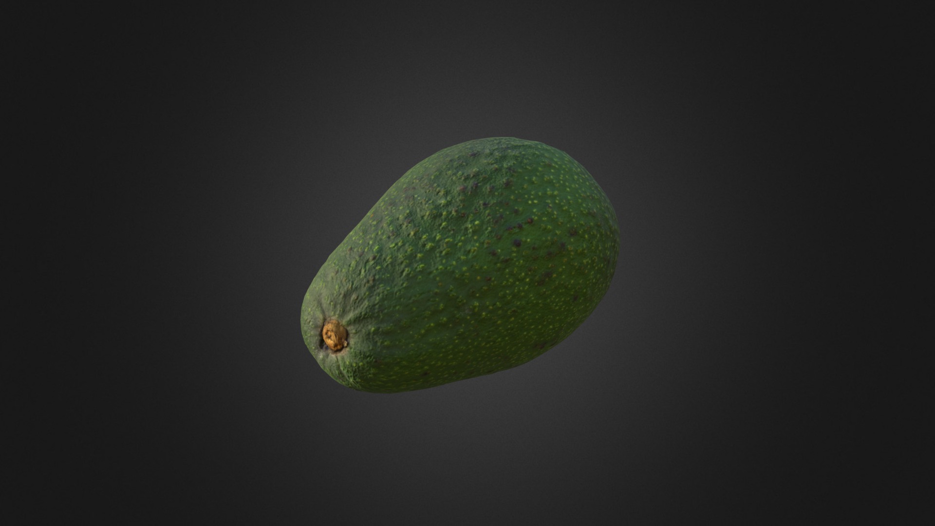 3D model Avocado (1) - This is a 3D model of the Avocado (1). The 3D model is about a lime with a small hole in it.