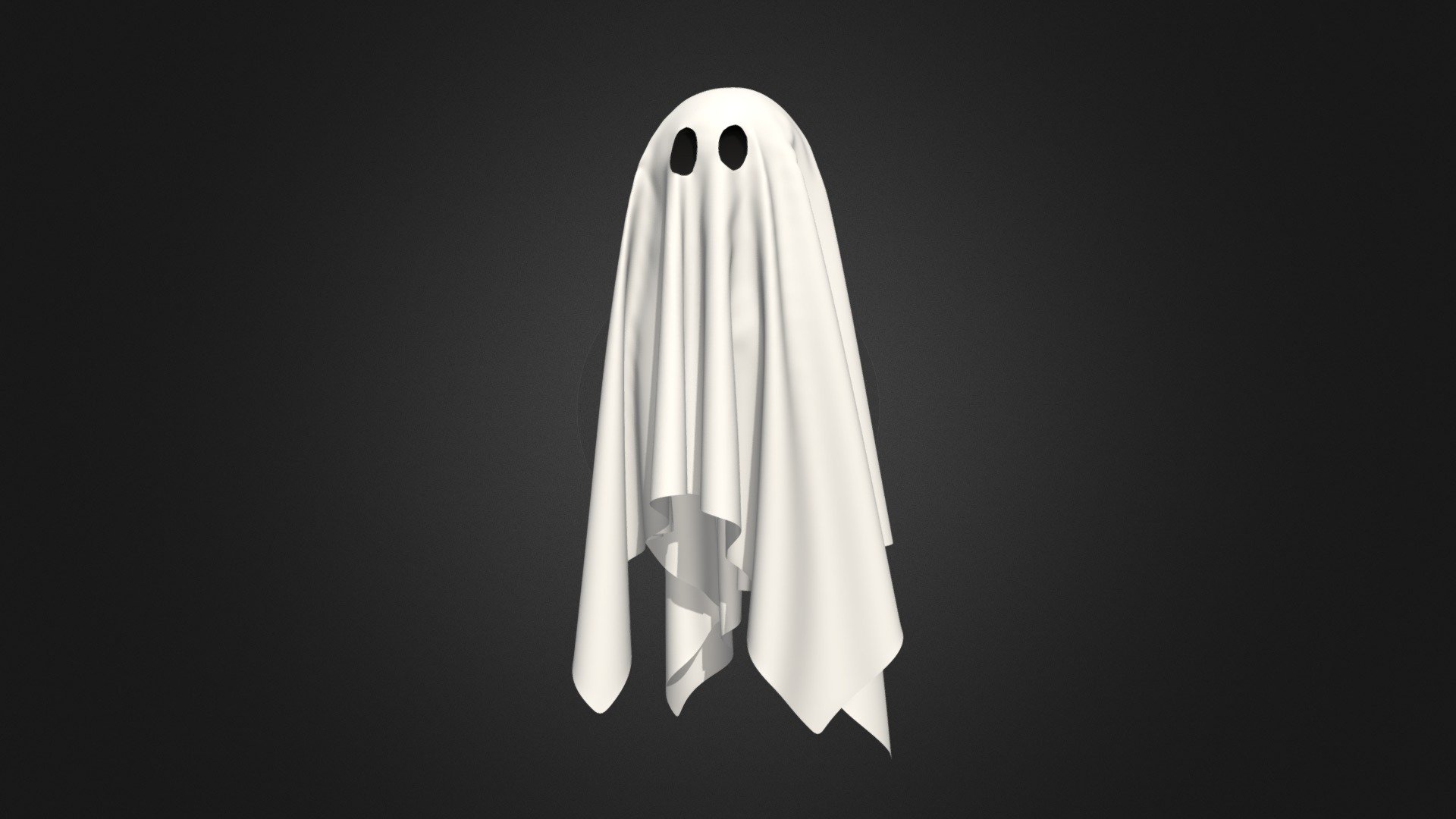 High poly ghost with cloth physics - Download Free 3D model by ...