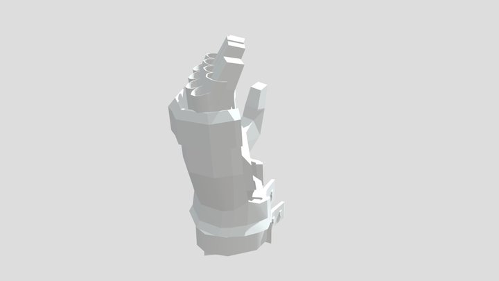 Reyes_plate02_ Functional Parts Gauntlet 3D Model