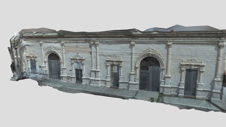 Fachada Edificio Hidalgo entre 22 y 21 3D Model