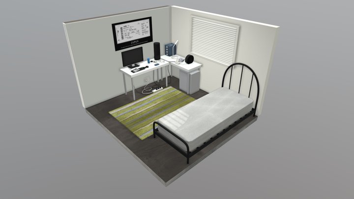 [ENV] Bedroom 3D Model