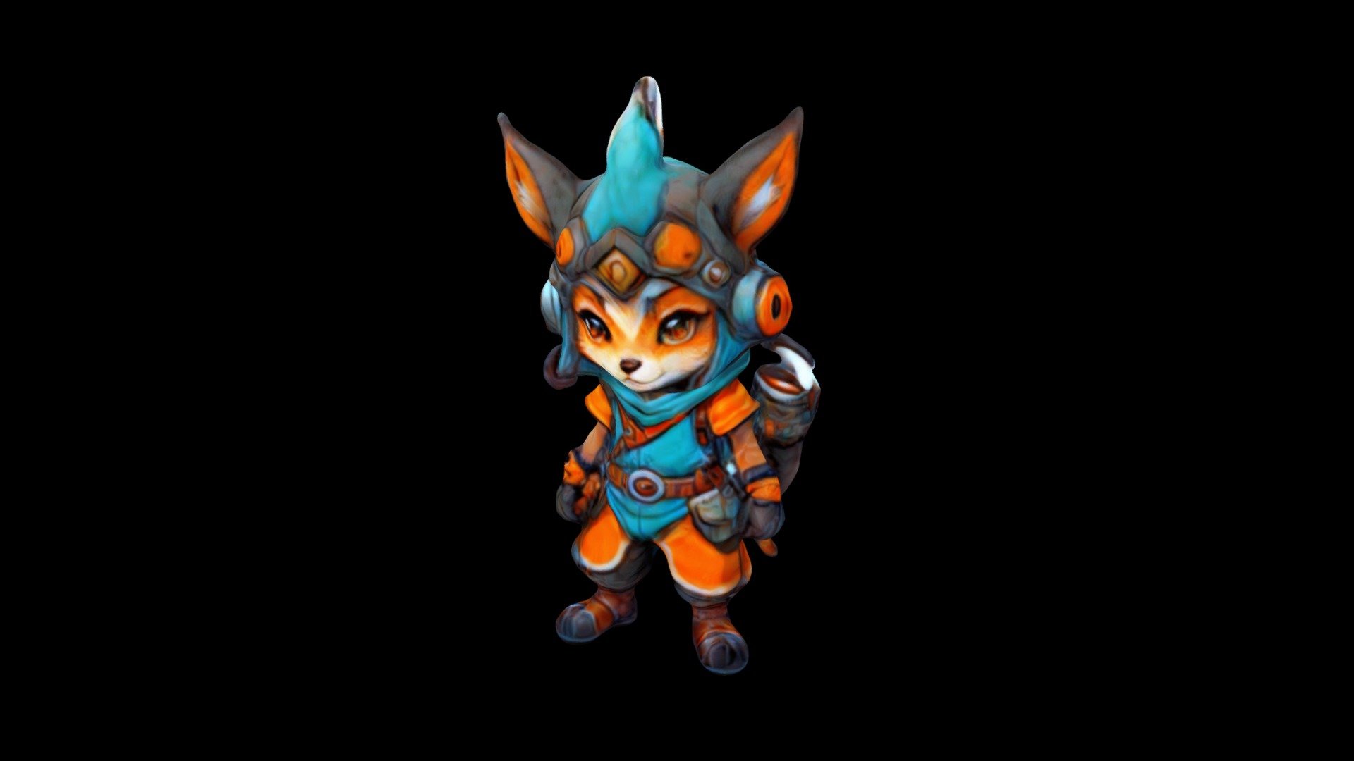 a fox dressed as a space explorer the fox is wea - Download Free 3D ...